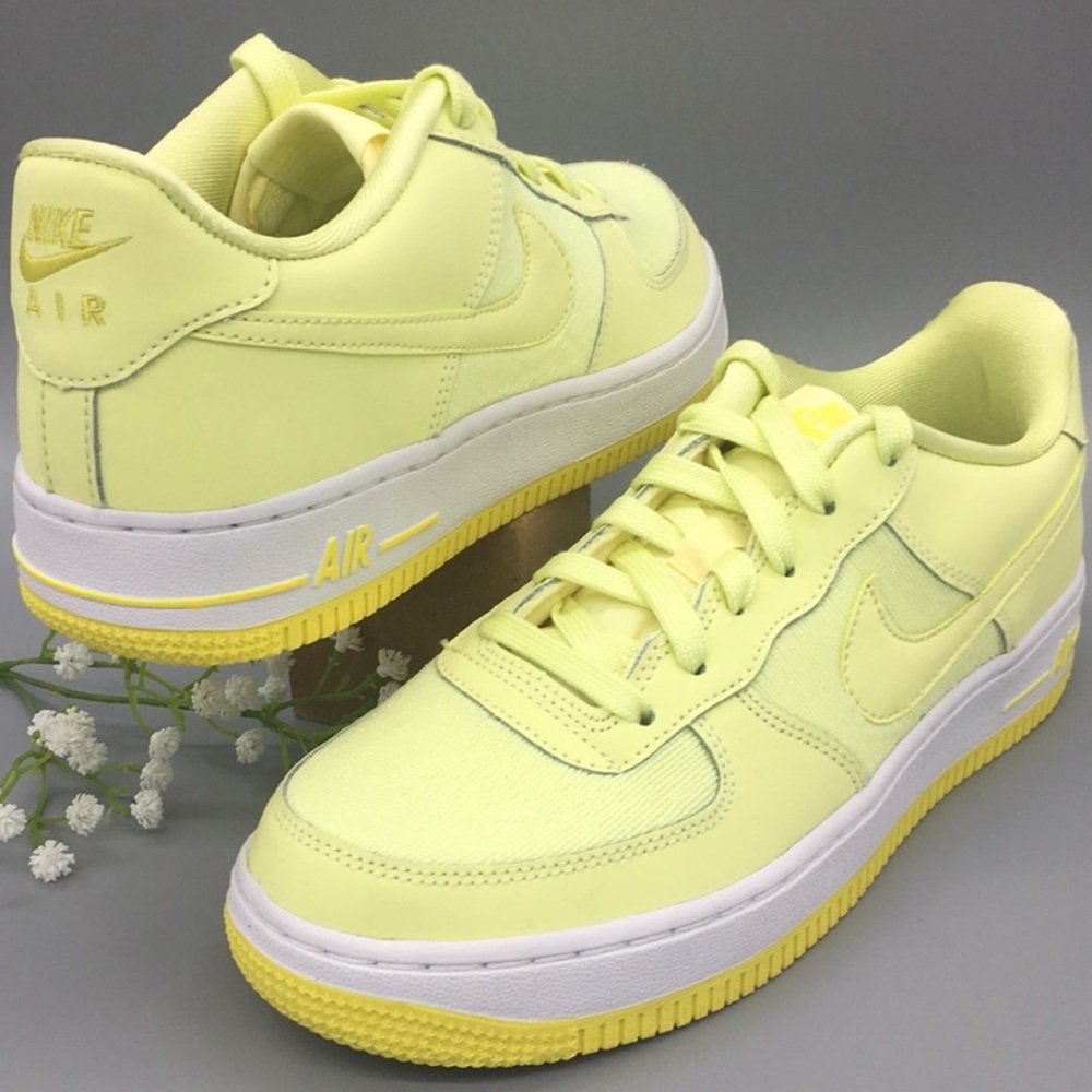NIKE AIR FORCE 1 LV8 (GS) citron tiny/yellow - Picture 8 of 16
